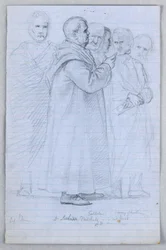 Rysunek, Studium dla "Grupy naukowej", 1858 r.