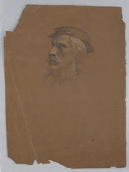 Rysunek, Studium do "Pokazu Tycjana", 1872 r.