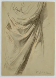 Rysunek, studium do filmu "Pieniądze z daniny", 1852