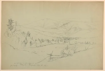 Mount Washington od drogi przez Jefferson, New Hampshire