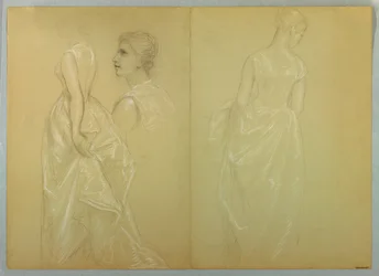 Studium pani Winthrop do „Dnia przyjęcia Lady Washington”