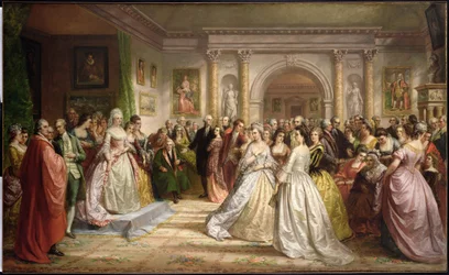 Sąd Republikański (przyjęcie lady Washingtons) 1861