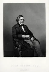 John Gibson, 1790-1866, brytyjski rzeźbiarz, ok. 1880.