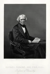 Michael Faraday, brytyjski naukowiec, ok. 1880 r.