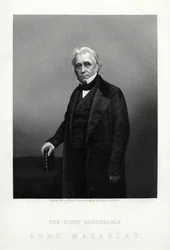 Thomas Babington Macaulay, brytyjski poeta, historyk i polityk wigów, ok. 1880 r.