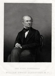 Poseł William Ewart Gladstone, brytyjski premier liberalny, 1880 r.