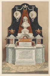 Memorial para Ann Tolson também para Caleb Cotesworth e Susannah, sua esposa de Isleworth Churchpolish