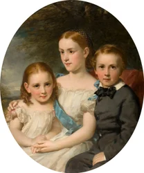 Dzieci Williama Neisha, ok. 1862 (olej na płótnie)