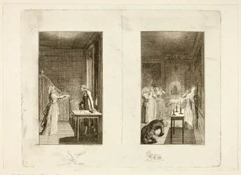 Ilustracja do powieści „Clarissa” Samuela Richardsona