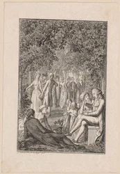 Miedzioryt tytułowy do "Taschenbuch [...] für 1796" Beckera