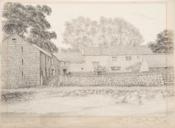 Merton Hall, Appleby, ok. 1916 (węgiel i ołówek na kartonie)