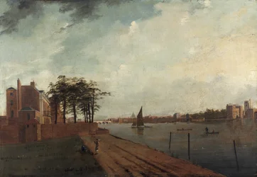 „Pałac Lambeth z Millbank”, 1808