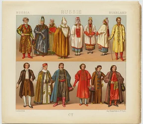 Sukienka rosyjska, 1880