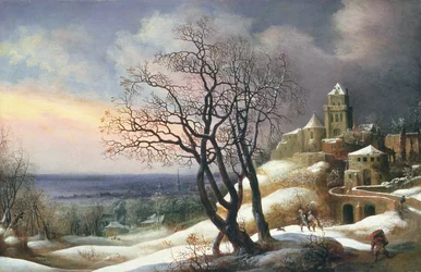 Pejzaż zimowy, XVII wiek