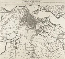 Mapa Amsterdamu i okolic