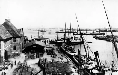 Port w Kopenhadze, ok.1880