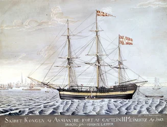 Slership „” Konigin of Asian”” 1803.Muzeum Morskie Elsinore, Dania