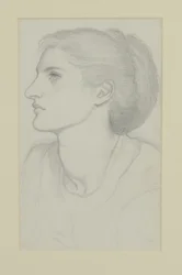 Głowa kobiety, 1865-70