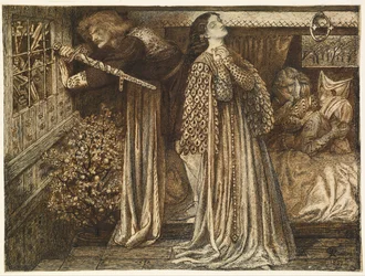 Sir Launcelot w komnacie królowej