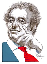 Gad Lerner (cyfrowy rysunek ołówkiem)