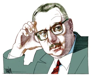 Giorgio Manganelli, 2021 (cyfrowy rysunek ołówkiem)