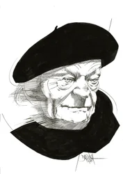 Giuseppe Ungaretti, 2024 (poprawiony cyfrowo rysunek ołówkiem)