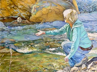 Letting Go, 2023 (ołówek na papierze)