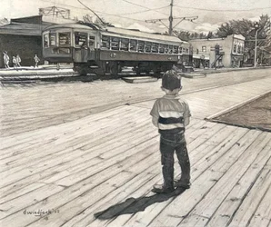 Spellbound At Fort Edmonton, 2022 (ołówek na papierze)