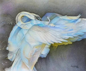 Taking Flight, 2019 (ołówek na papierze)