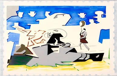 Charles i Di (Krajobraz), 2019 (olej na płótnie)