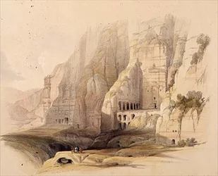 Odkopane rezydencje Petry, 7 marca 1839, tablica 103 z tomu III 