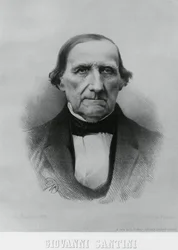 Portret Giovanniego Santiniego (1787-1877), włoskiego astronoma, matematyka i naukowca