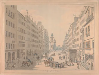 High Street w Edynburgu od wschodu