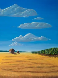 Out Standing in Thier Field, 2009 (olej na płótnie)