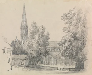 Widok katedry w Salisbury