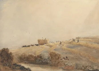 Sianokosy, ok. 1808 (w/c z kolorem nadwozia na papierze grafitowym)