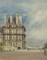 Pavillon de Flore, Tuileries, Paryż (akwarela i gwasz na papierze)
