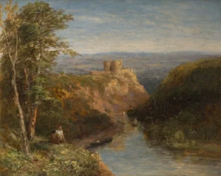 Zamek Cilgerran, Pembrokeshire, 1852.