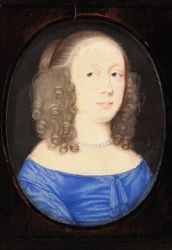 Pani o imieniu Elżbieta Vere, hrabina Klary, 1653 (wc na welinie)