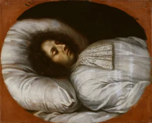 Karol XI (1655–1697), król Szwecji, hrabia palatyn z Zweibrücken, na łożu śmierci, 1697 r.