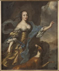 Princesse Anne Dorothee de Holstein Gottorp - Portret księżniczki Anny Dorothei z Holstein-Gottorp (1640-1713), autorstwa Ehrenstrahla, Davida Kloeckera (1629-1698). Olej na płótnie. Wymiar : 146x122 cm. Muzeum Narodowe w Sztokholmie