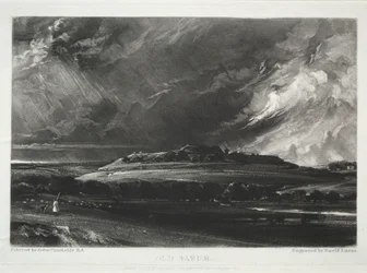 Różne tematy krajobrazu, charakterystyczne dla scenerii angielskiej... Stare Sarum, 1832.
