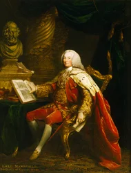 Portret Williama Murraya, 1. hrabiego Mansfield, c1770