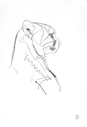 Gepard, 2014 (Grafit na papierze)
