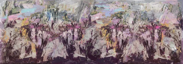"Zaraz się zepsuje", 2017, Mixed Media na Wood Panel