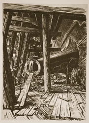 Wspornik wału, ilustracja z "The Western Front", wyd. przez Country Life Ltd