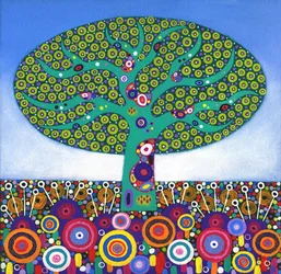 Lime Tree Too, 2015 (akryl na płótnie)