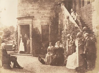 Bonaly Towers. Dom lorda Cockburna, 1843-47. Twórcy: David Octavius Hill, Robert Adamson, Hill & Adamson.