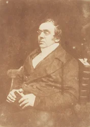 Fryderyk Monod Paryż, 1843-47. Twórcy: David Octavius Hill, Robert Adamson, Hill & Adamson.