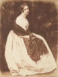 Lady Elżbieta Eastlake, 1843-47. Twórcy: David Octavius Hill, Robert Adamson, Hill & Adamson.